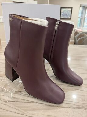 DKNY Block Heel Ankle Boots